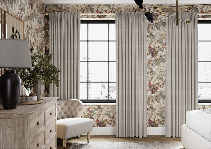 San Remo (Blackout), Soft Tan - Made to Measure Curtains - Image 3